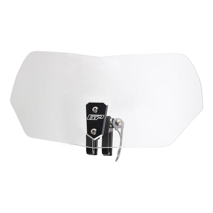 GP Kompozit For GP105 Universal Windshield Extension Adjustable Clip Windscreen Spoiler Deflector Clear