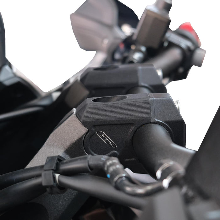 GP Kompozit Handlebar Riser Black Compatible For Honda ADV350  2022-2025