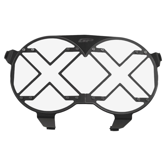 GP Kompozit Headlight Grille Guard Protector Black Compatible For Ducati DesertX 2022-2025