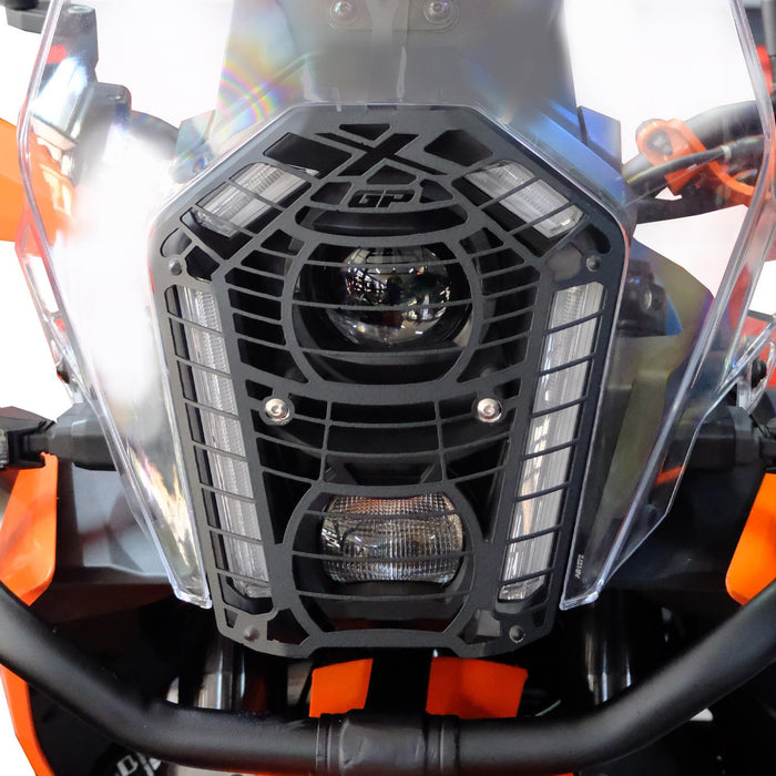 GP Kompozit Headlight Grille Guard Protector Black Compatible For KTM 390 Adventure X 2025