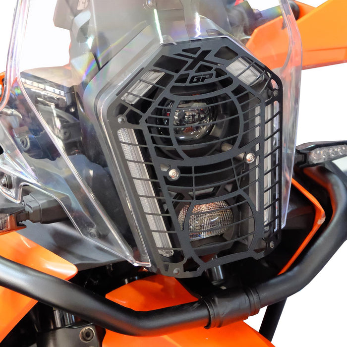 GP Kompozit Headlight Grille Guard Protector Black Compatible For KTM 390 Adventure X 2025