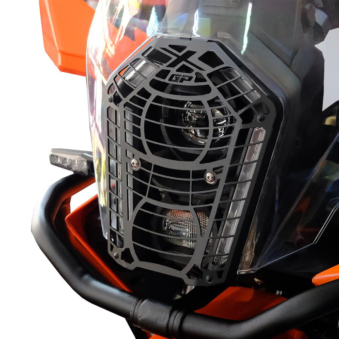 GP Kompozit Headlight Grille Guard Protector Black Compatible For KTM 390 Adventure X 2025