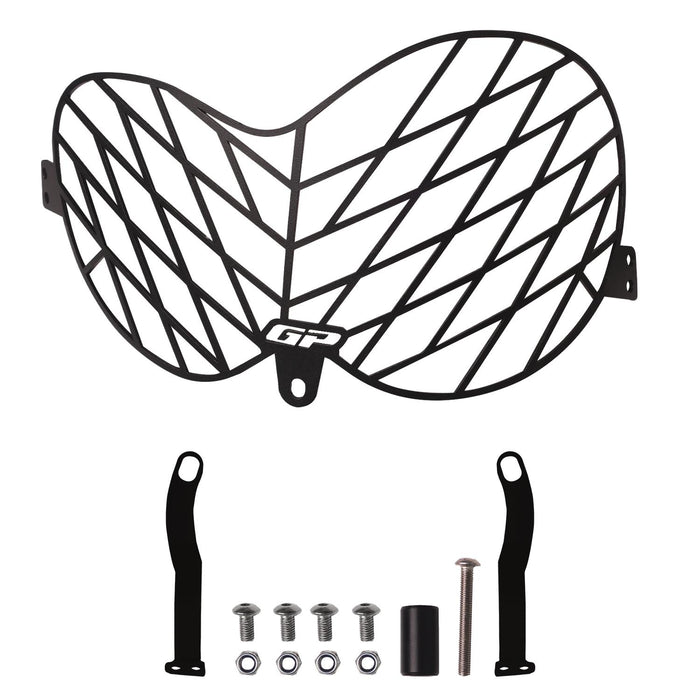 GP Kompozit Headlight Grille Guard Protector Black Compatible For Honda CRF250L Rally / CRF300L Rally  2017-2025