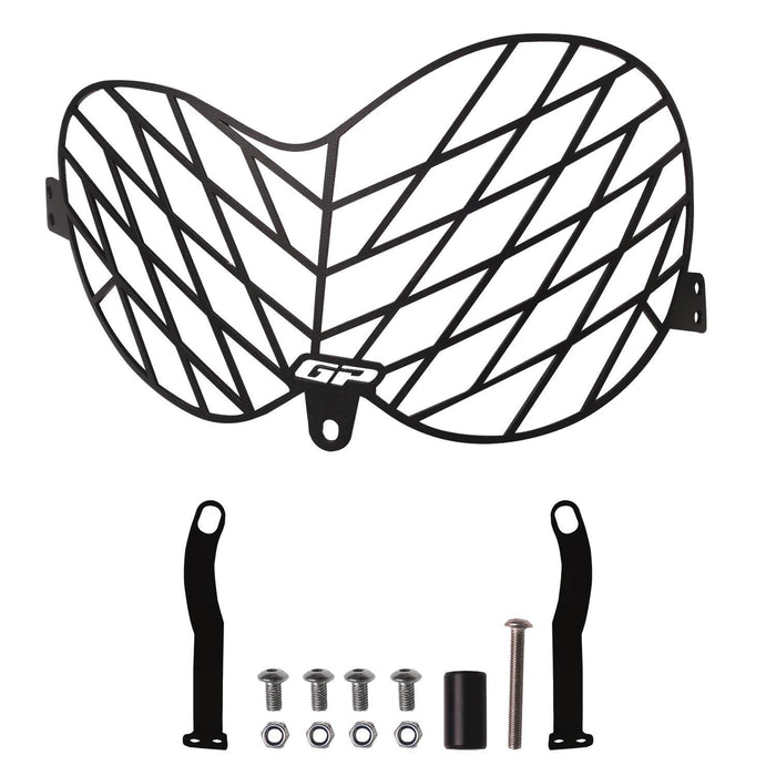 GP Kompozit Protector de Rejilla para Faro Negro Compatible con Honda CRF250L Rally / CRF300L Rally 2017-2025