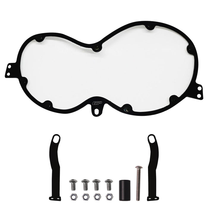 GP Kompozit Headlight Guard Protector Black Compatible For Honda CRF250L Rally / CRF300L Rally  2017-2025