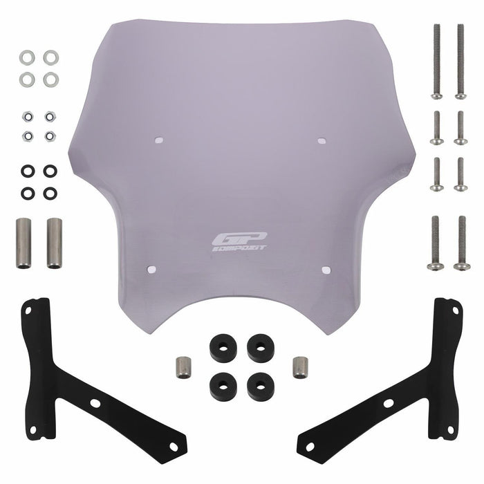 GP Kompozit Windshield Windscreen Smoked Compatible For Hero Xpulse 200  2020-2023