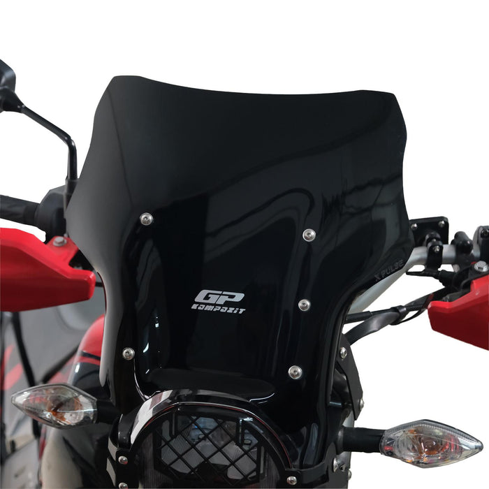 Parabrisas GP Kompozit Negro Compatible con Hero Xpulse 200 2020-2023