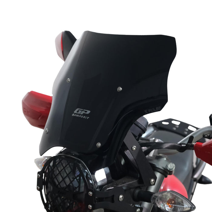 GP Kompozit Windshield Windscreen Black Compatible For Hero Xpulse 200  2020-2023