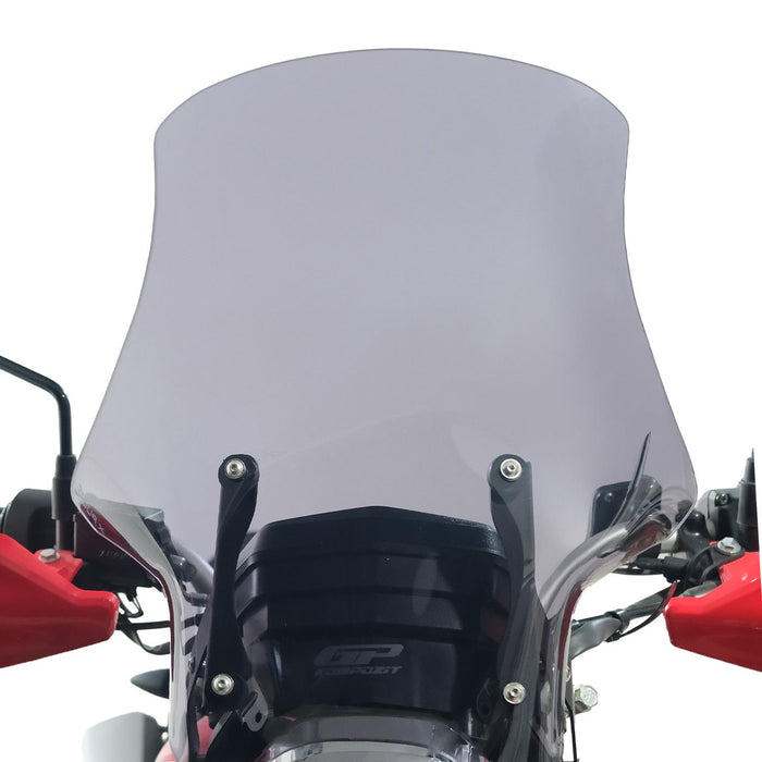 GP Kompozit Touring Windshield Windscreen Smoked Compatible For Hero Xpulse 200 2020-2023
