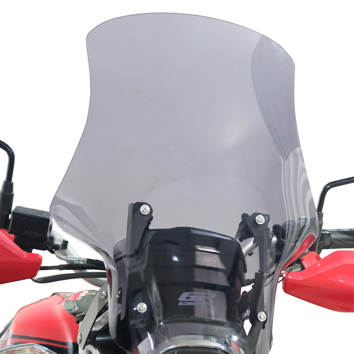 GP Kompozit Touring Windshield Windscreen Smoked Compatible For Hero Xpulse 200 2020-2023