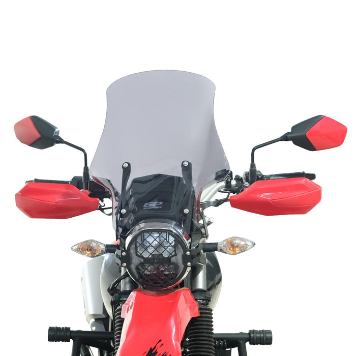 GP Kompozit Touring Windshield Windscreen Smoked Compatible For Hero Xpulse 200  2020-2023