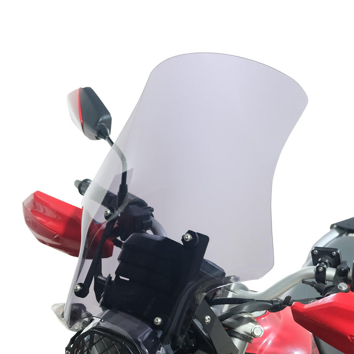 GP Kompozit Touring Windshield Windscreen Smoked Compatible For Hero Xpulse 200 2020-2023