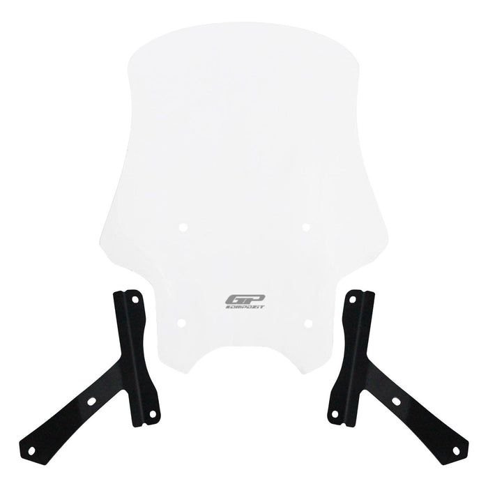 GP Kompozit Touring Windshield Windscreen Clear Compatible For Hero Xpulse 200 2020-2023
