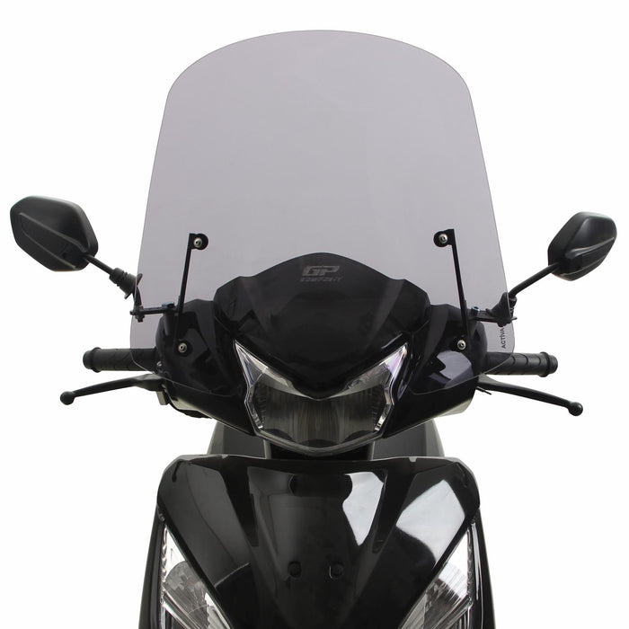 GP Kompozit Short Windshield Windscreen Clear Compatible For Honda Activa 2023-2024