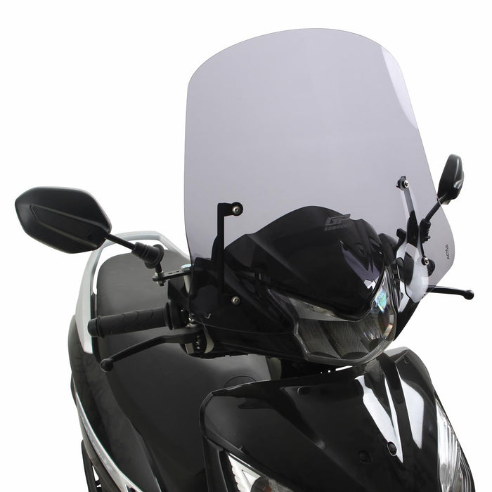 GP Kompozit Short Windshield Windscreen Smoked Compatible For Honda Activa 2023-2024