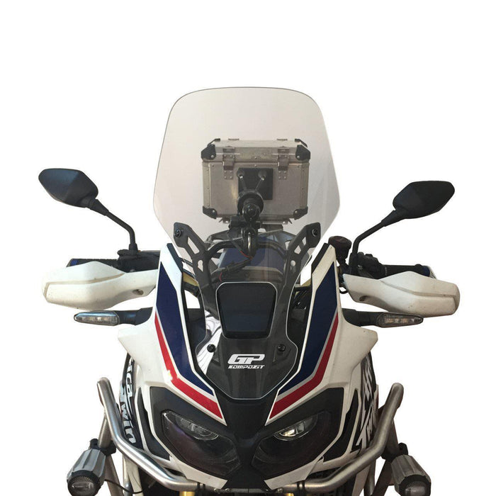 GP Kompozit Windshield Windscreen Clear Compatible For Honda Africa Twin CRF1000L 2016-2019
