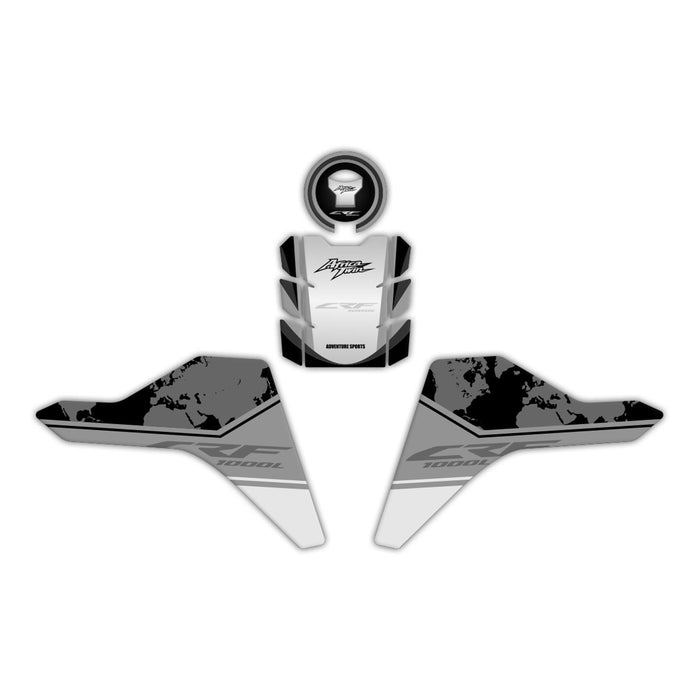 GP Kompozit Tank Pad Set Black Compatible For Honda Africa Twin CRF1000L  2018-2019
