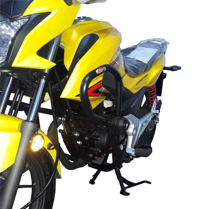 GP Kompozit Engine Guard Crash Bar Protection Black Compatible For Honda CB125F 2018-2020