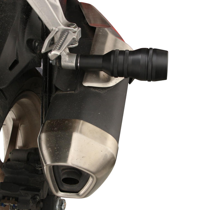 GP Kompozit Exhaust Crash Frame Slider Black Compatible For Honda CB250R / CB300R 2018-2023