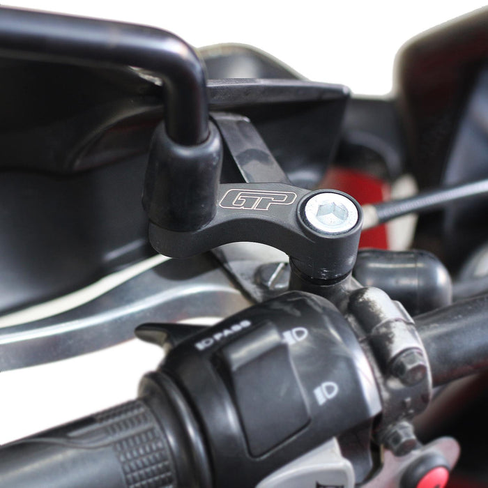 GP Kompozit Mirror Riser Extenders Black Compatible For Honda CB500F 2014-2018