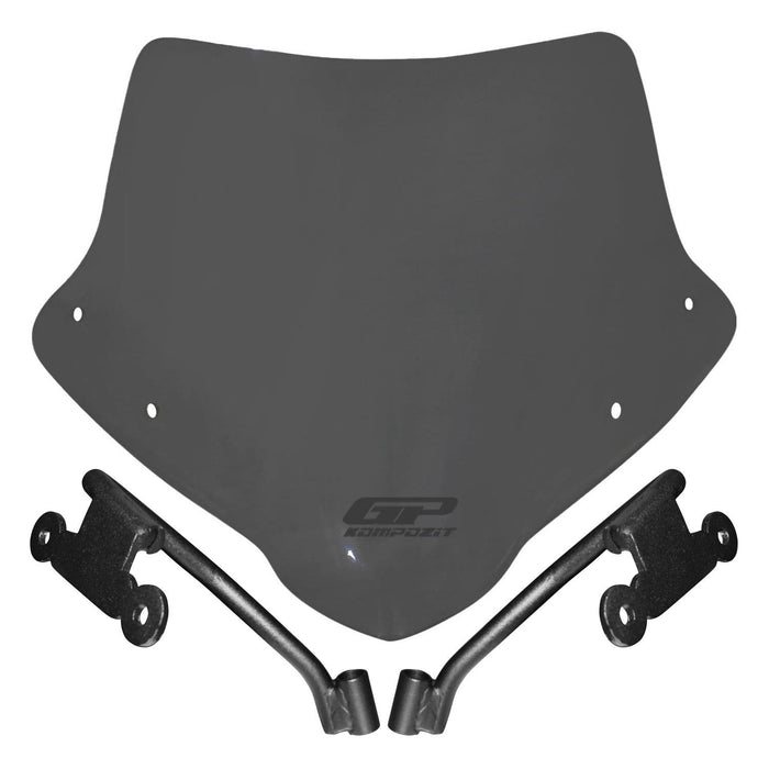 GP Kompozit Pare-brise court fumé compatible pour Honda CB500F 2014-2020 