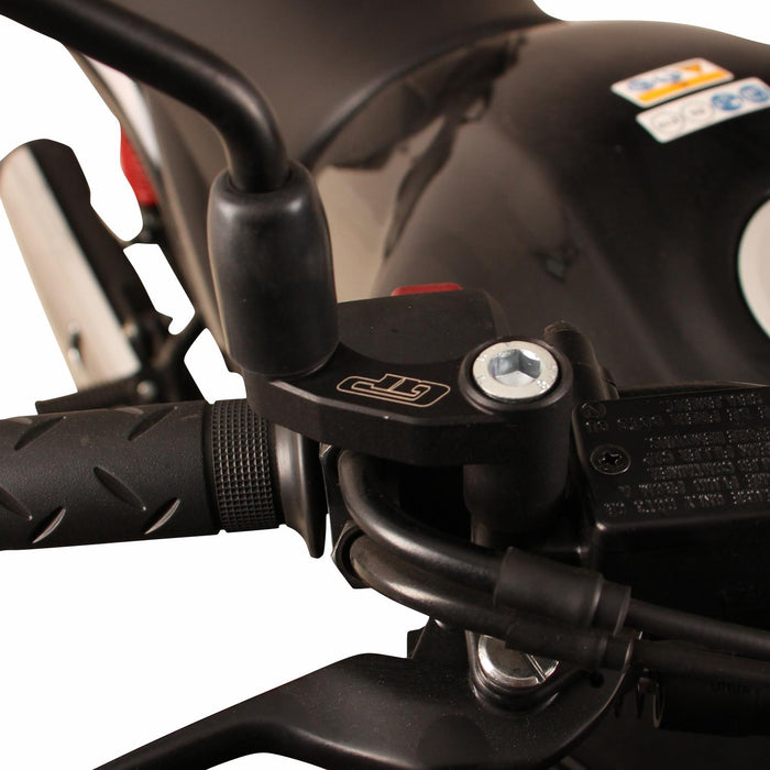 GP Kompozit Mirror Riser Extenders Black Compatible For Honda CB125F 2021-2024