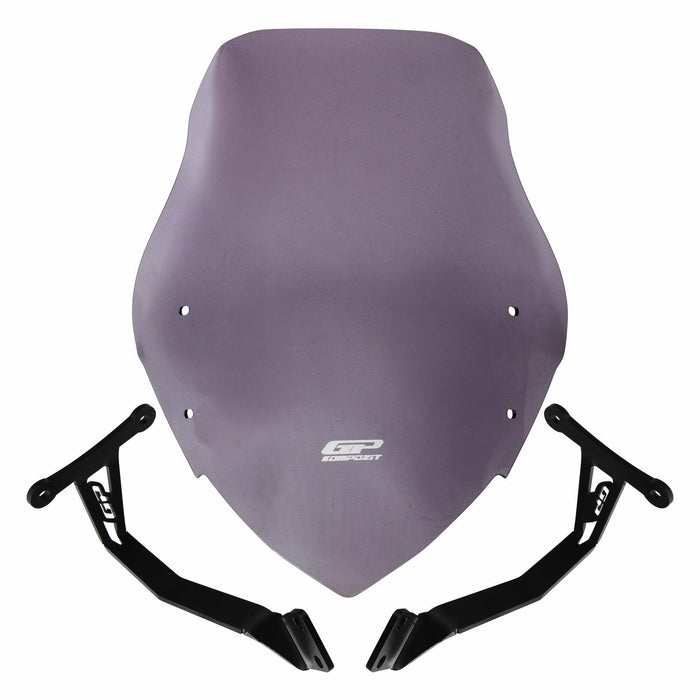 GP Kompozit Windshield Windscreen Smoked Compatible For Honda CB125F  2021-2024