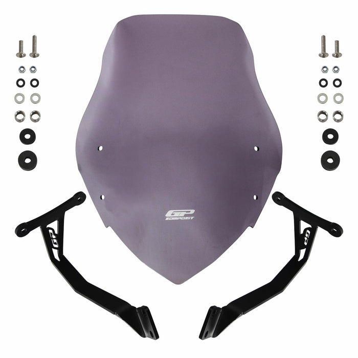 GP Kompozit Windshield Windscreen Smoked Compatible For Honda CB125F  2021-2024