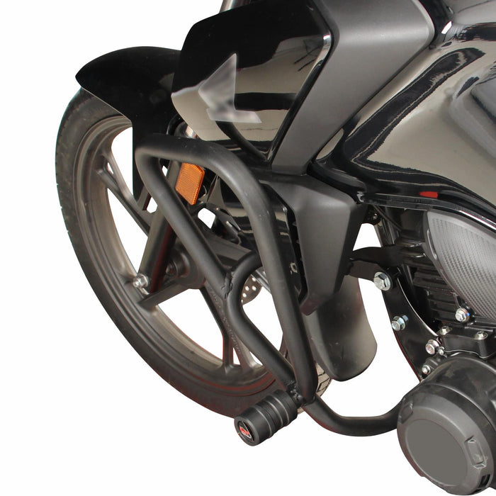 GP Kompozit Engine Guard Crash Bar Protection Black Compatible For Honda CB125F 2021-2024