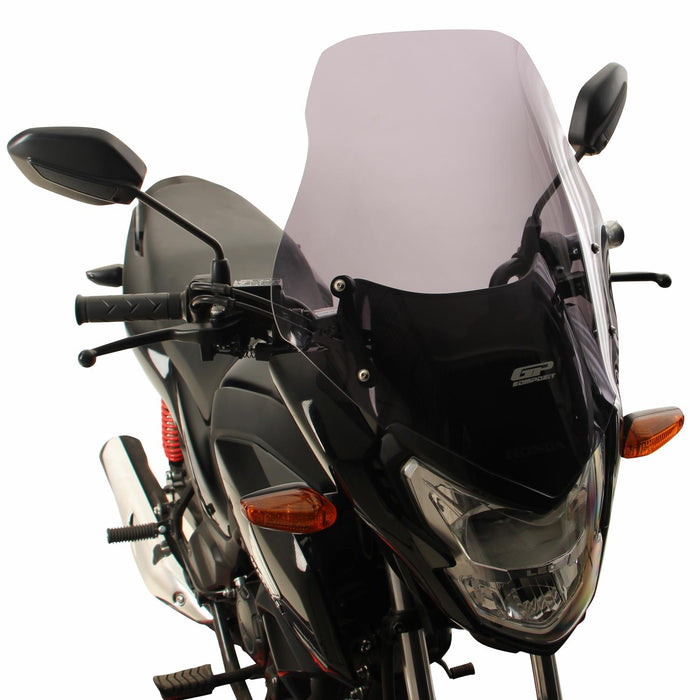 GP Kompozit Windshield Windscreen Smoked Compatible For Honda CB125F 2021-2024