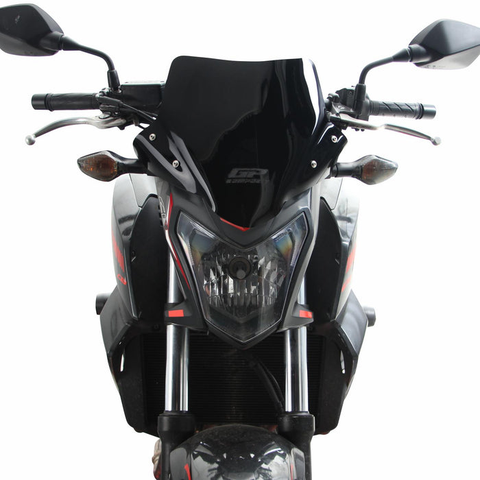 GP Kompozit Pare-brise court fumé compatible pour Honda CB650F 2014-2020 