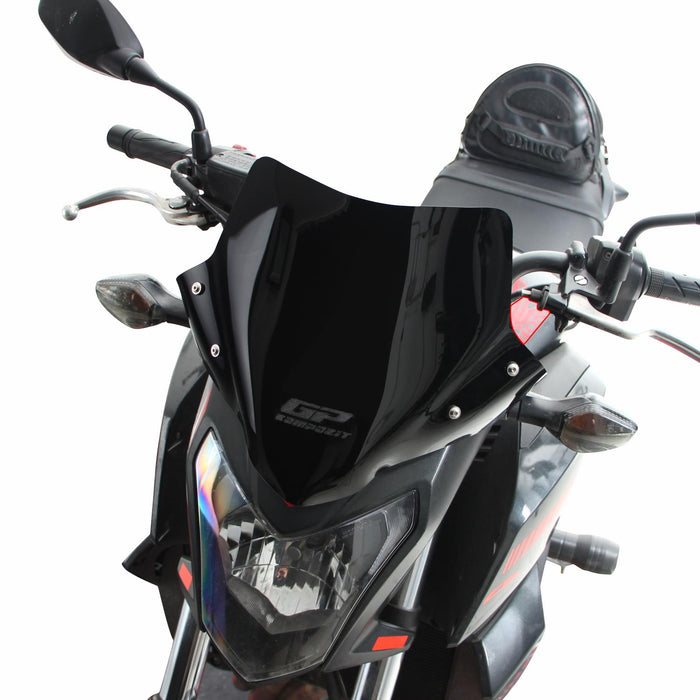 GP Kompozit Short Windshield Windscreen Black Compatible For Honda CB650F 2014-2020
