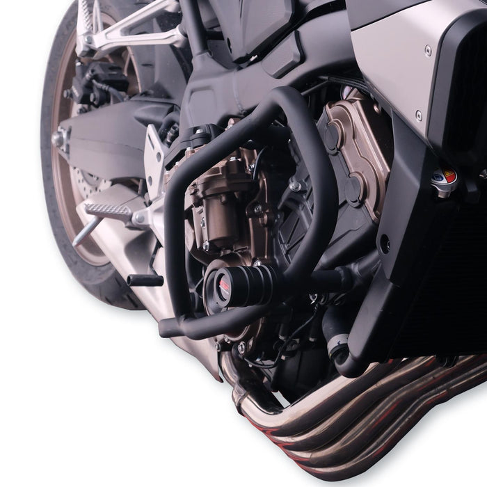 GP Kompozit Barras Protectoras de Motor Negras Compatibles con Honda CB650R E-CLUTCH 2020-2026