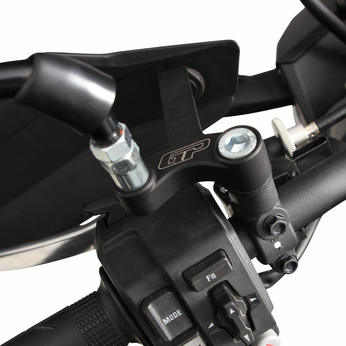 GP Kompozit Mirror Riser Extenders Black Compatible For Honda CB750 Hornet 2023-2024