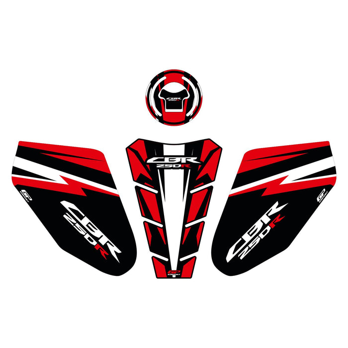 GP Kompozit Tank Pad Red Compatible For Honda CBR250 2011-2012