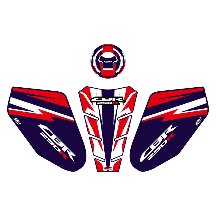 GP Kompozit Protection de réservoir Bleu Compatible pour Honda CBR250 2011-2012 