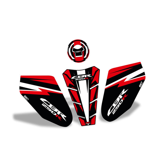 GP Kompozit Protection de réservoir Rouge Compatible pour Honda CBR250 2011-2012 