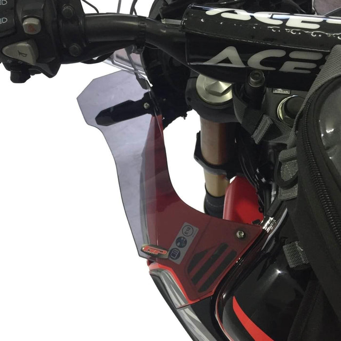 GP Kompozit Deflector de viento alerón lateral ahumado compatible con Honda CRF250 Rally 2017-2023 
