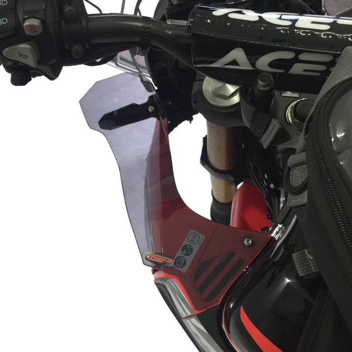 GP Kompozit Deflector de viento lateral alerón transparente compatible con Honda CRF250 Rally 2017-2023 