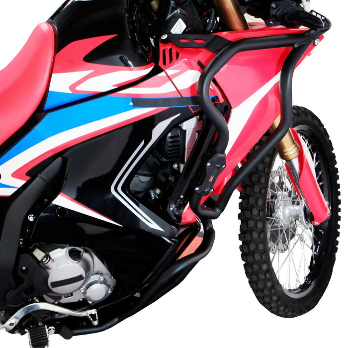 GP Kompozit Engine Protector Crash Bars Black Full Set Compatible For Honda CRF250L Rally / CRF300L Rally  2021-2024