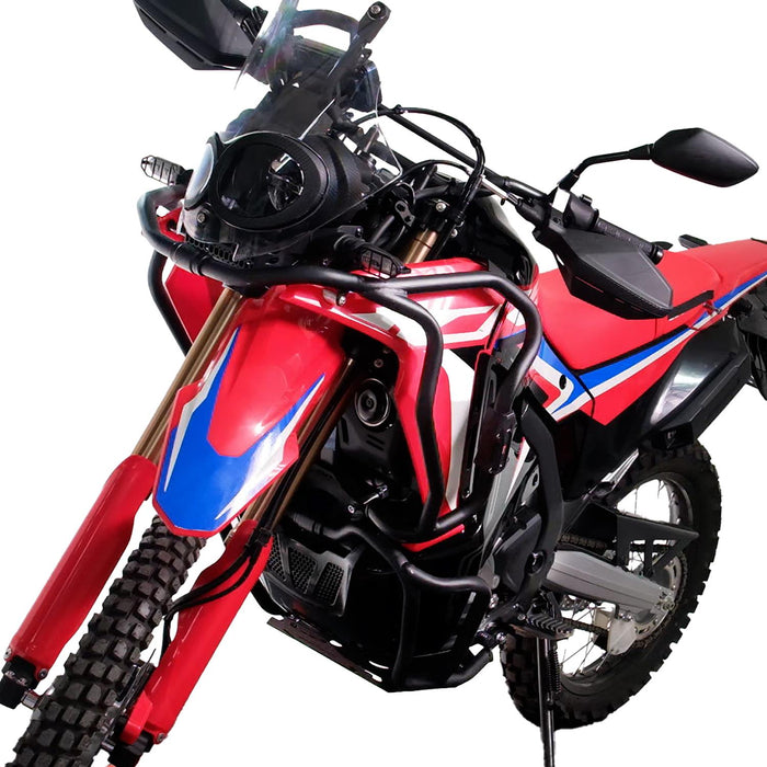 GP Kompozit Engine Protector Crash Bars Black Full Set Compatible For Honda CRF250L Rally / CRF300L Rally  2021-2024