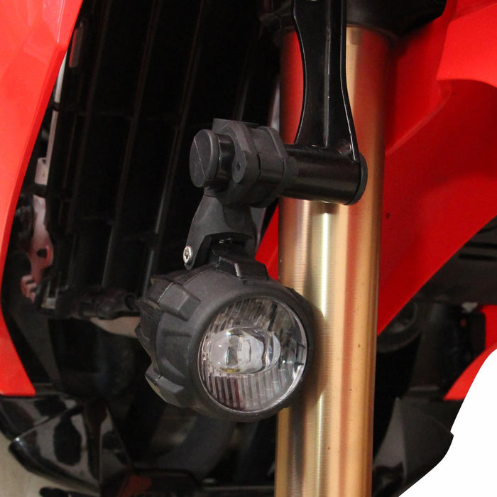 GP Kompozit Fog Light Mount Bracket Black Compatible For Honda CRF250 Rally / CRF300 Rally 2013-2024