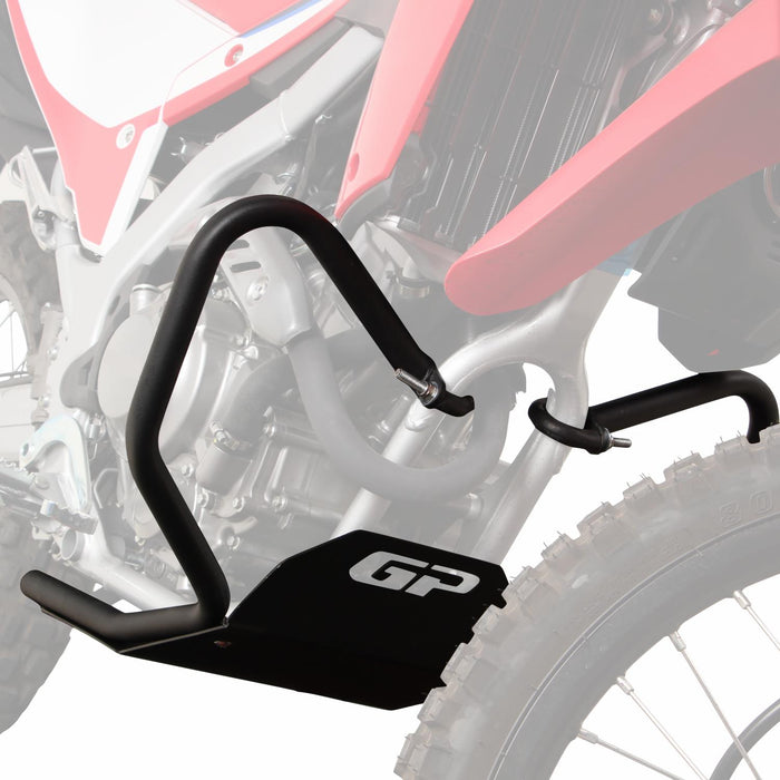GP Kompozit Sump Skid Plate and Engine Guard Crash Bar Protection Black Compatible For Honda CRF250L 2013-2024
