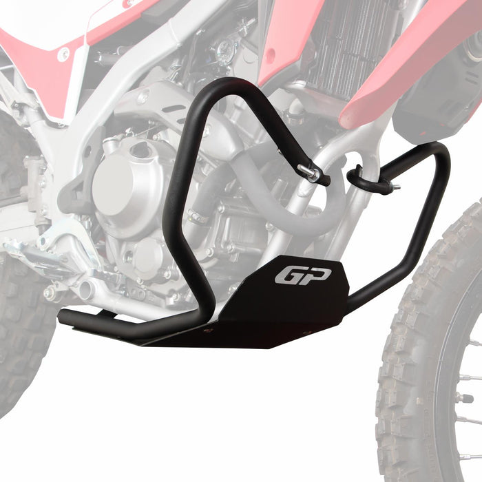 GP Kompozit Sump Skid Plate and Engine Guard Crash Bar Protection Black Compatible For Honda CRF250L 2013-2024