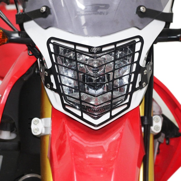 GP Kompozit Headlight Grille Guard Protector Black Compatible For Honda CRF250L / CRF300L 2013-2020