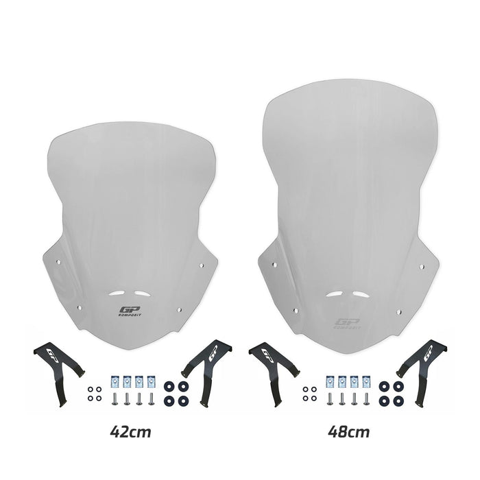 GP Kompozit Touring Windshield Windscreen Smoked Compatible For Honda CRF250L / CRF300L  2013-2024