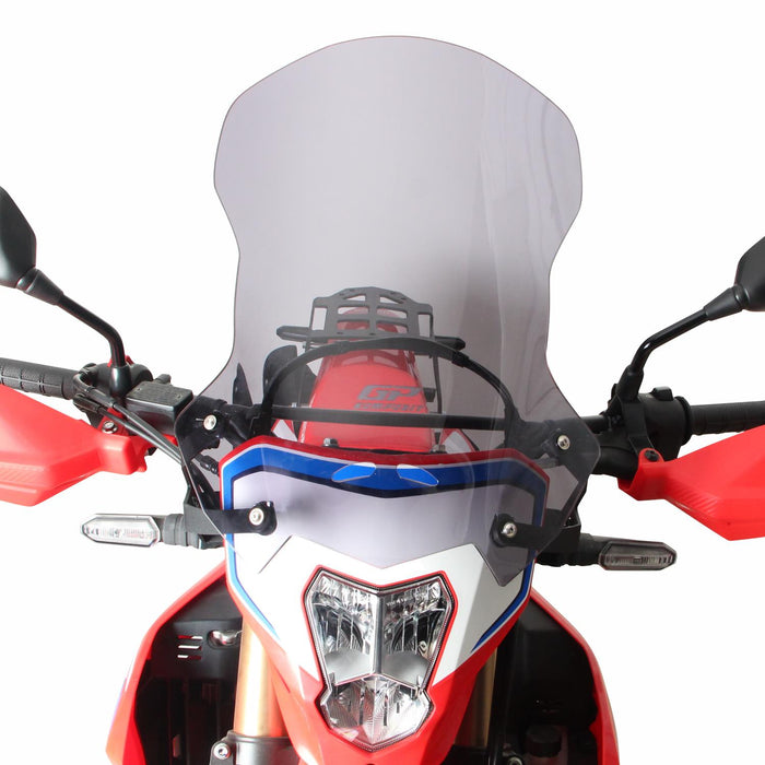 GP Kompozit Touring Windshield Windscreen Smoked Compatible For Honda CRF250L / CRF300L 2023-2024