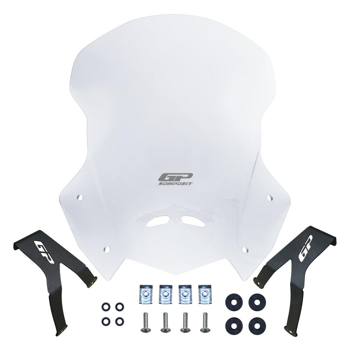 GP Kompozit Touring Windshield Windscreen Transparent Compatible For Honda CRF250L / CRF300L 2013-2024