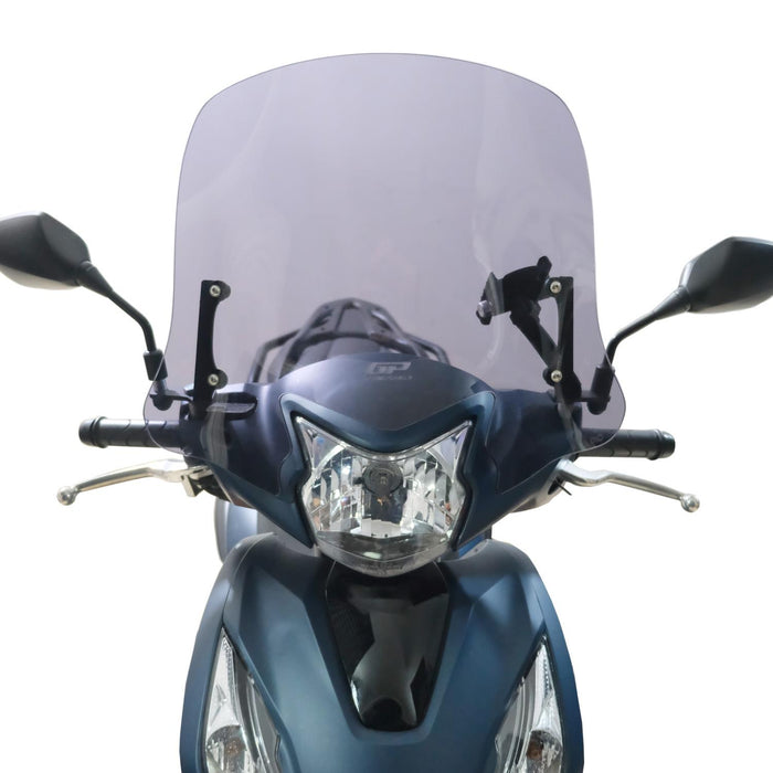 GP Kompozit Windshield Windscreen Smoked Compatible For Honda Dio 2021-2024