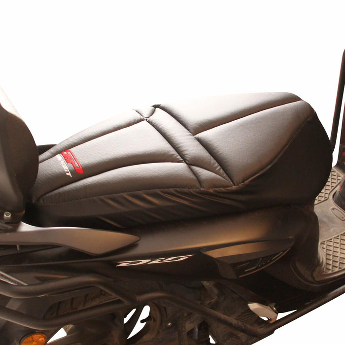 GP Kompozit Motorcycle Seated Cover Protector Waterproof Black Compatible For Honda Dio 2021-2024